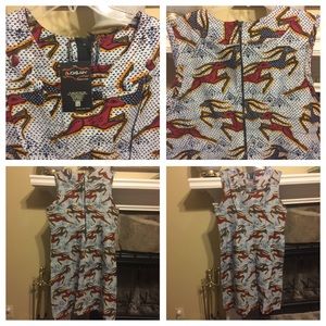 Quality 2 piece Hollandis dress with kimono top