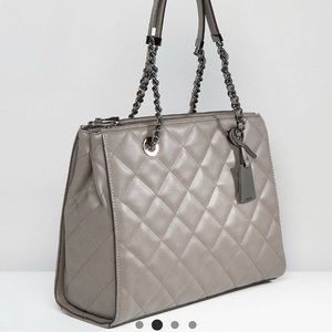 BRAND NEW ALDO QUILTED SHOULDER BAG IN CHARCOAL