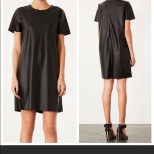 Topshop Leather Shift Dress