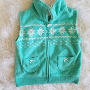 Carter's Mint Sleeveless Fleece 3-$10