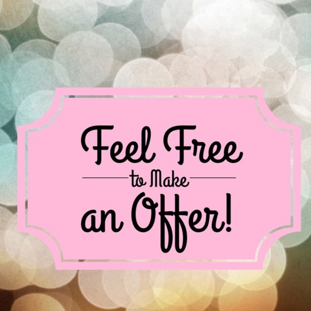 I am happy to accept all reasonable offers 😊