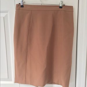 Camel pencil skirt