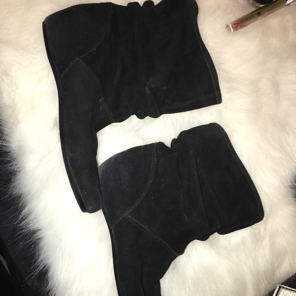 Steve Madden suede ankle booties