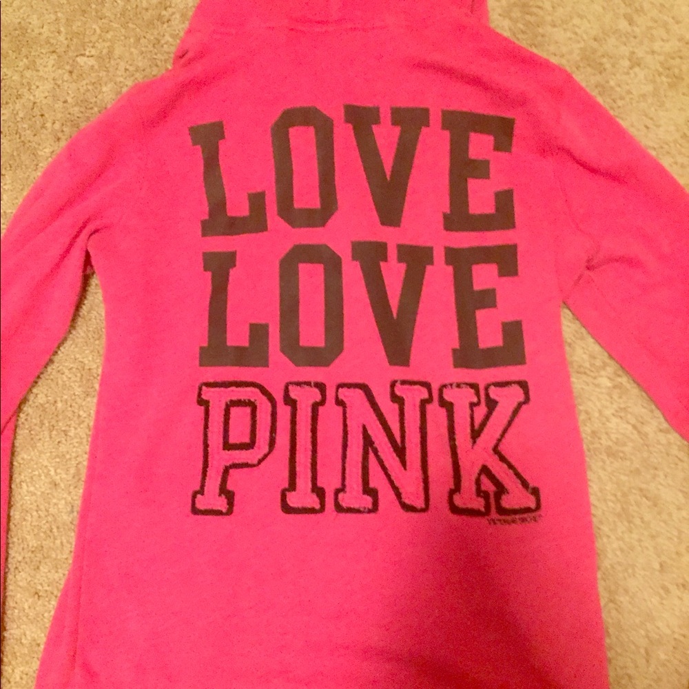 PINK zip up hoodie.
