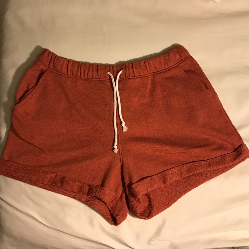 Dusty Orange Forever 21 Shorts