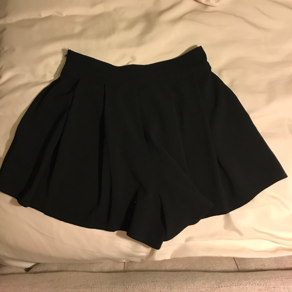 Black high waist shorts