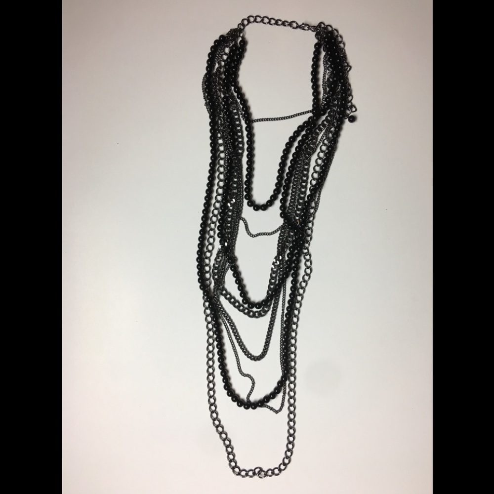 Beaded chain necklace