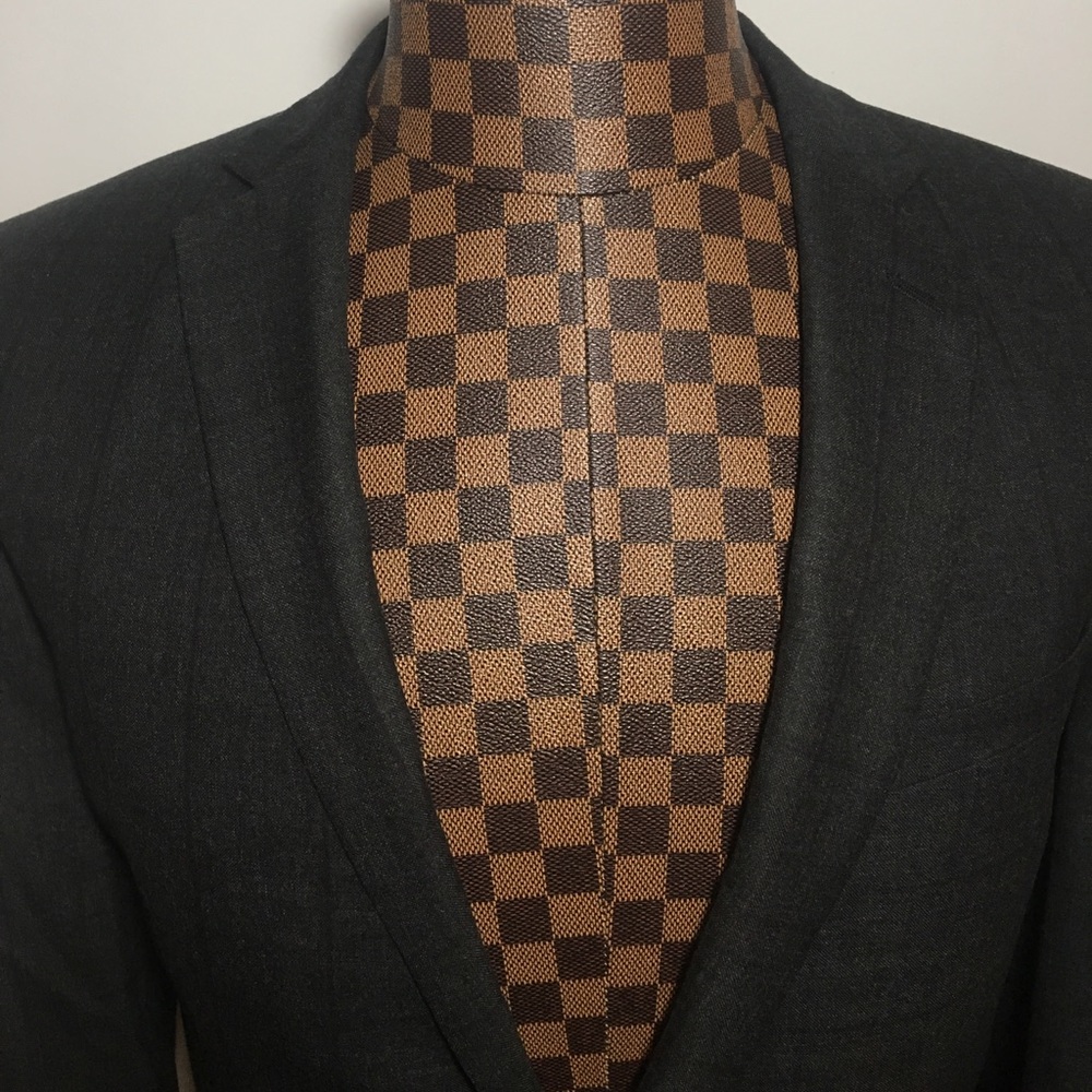 Andrew Marc Gray Wool Two-Button Suit Jacket 40L