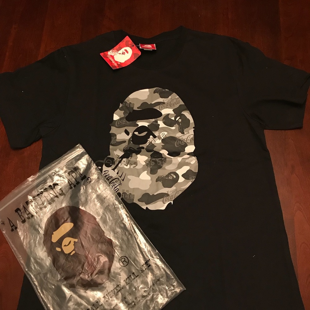 2 XL bape shirts.
