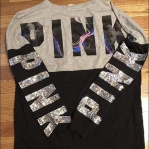 PINK NEW LONG SLEEVE BLING SOLD OUT