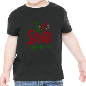 Custom Christmas Tee, I love Santa
