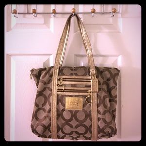Coach shoulder bag with free coach wallet!