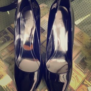 BCBG patent high heel shoes