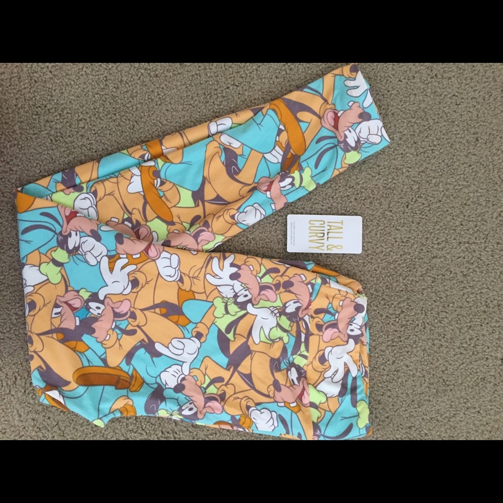 LULAROE DISNEY GOOFY TC LEGGINGS! MAJOR UNICORN!