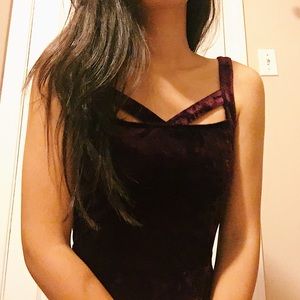 RED VELVET DRESS