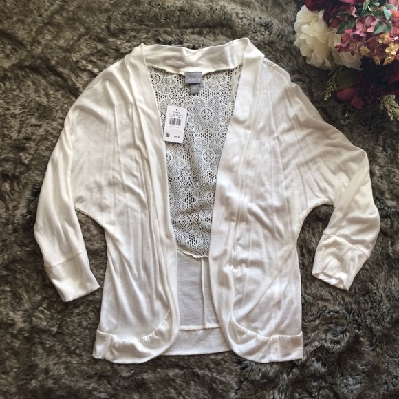 Vanity white lace cardigan - Picture 1 of 3