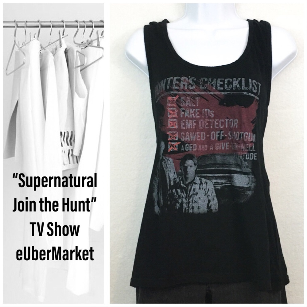 “Supernatural” TV Show Black Tank Top Size XL