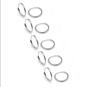 Small silver hoops