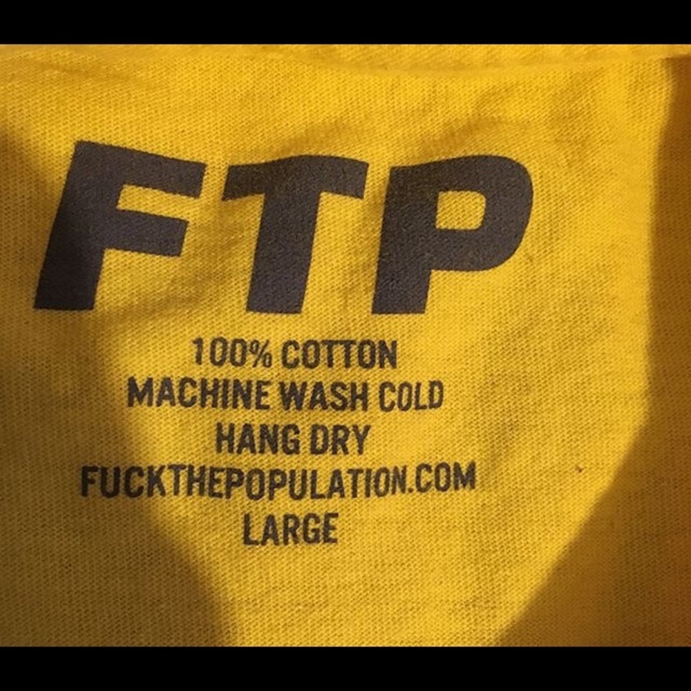 FTP LARGE YELLOW STAMP SHIRT - Picture 3 of 3