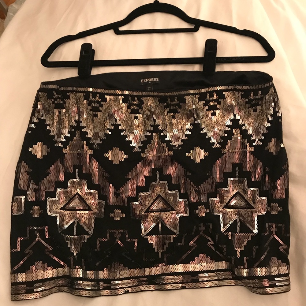Express Sequin Mini-skirt