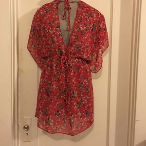 Floral flowing shirt