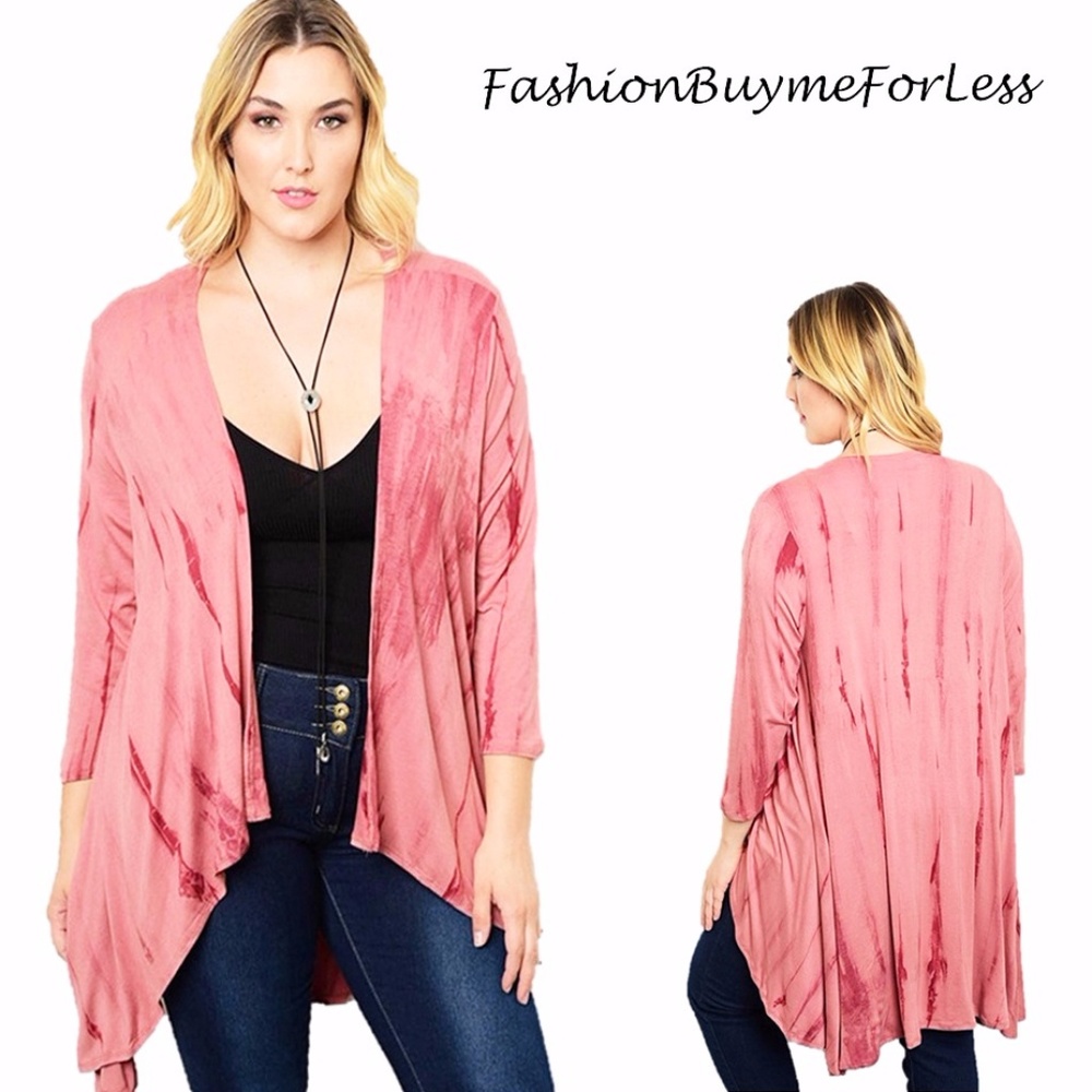 Gypsy Hippie Tie Dye Open Front Sweater Cardigan