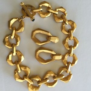 St. John Earrings and Necklace Set