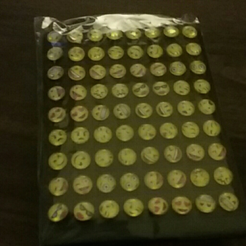 36 pair of emoji earrings