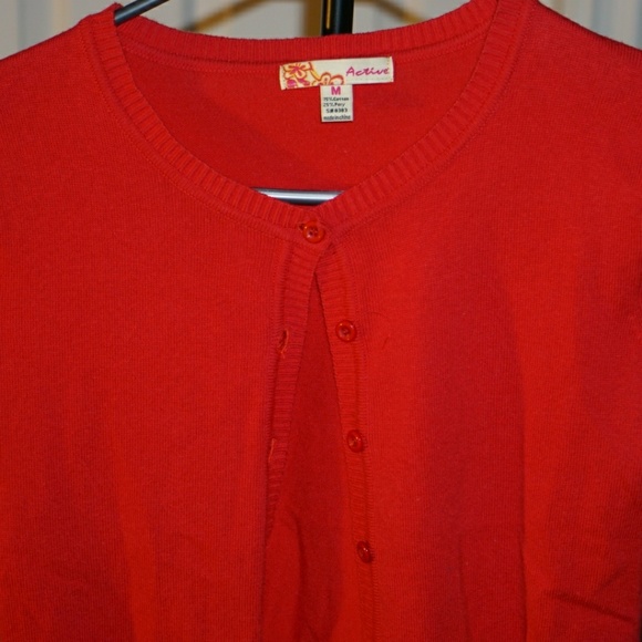 Red cardigan - Picture 2 of 2
