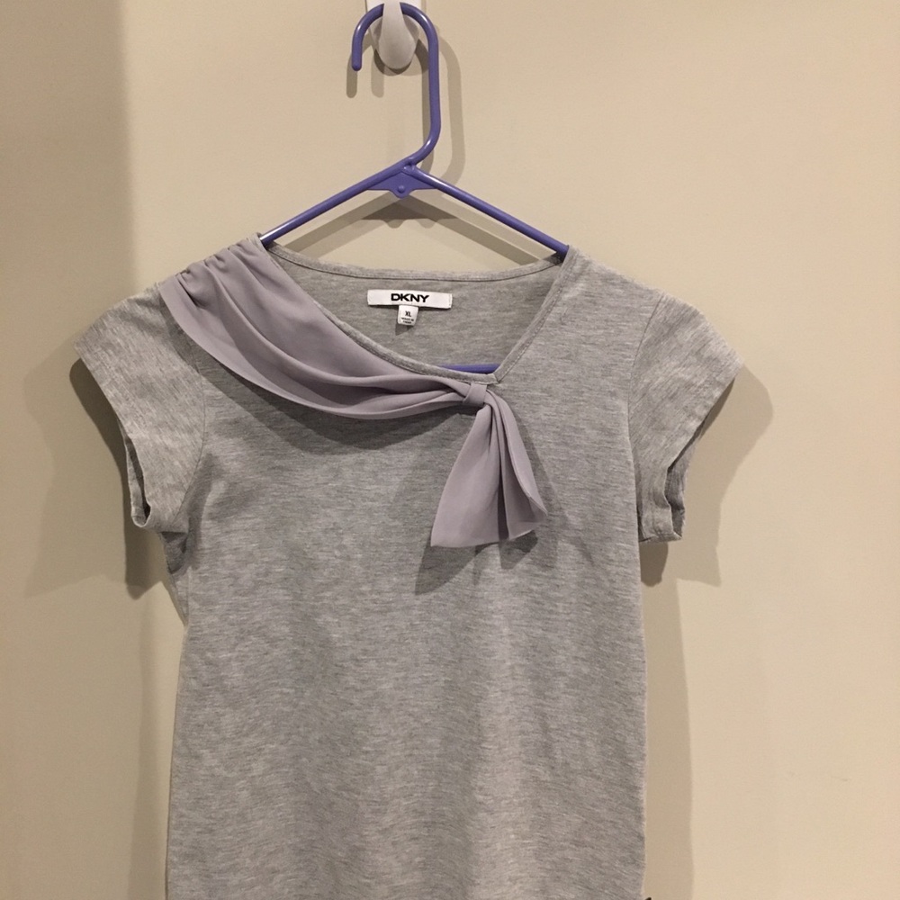 DKNY Girls Grey Tee