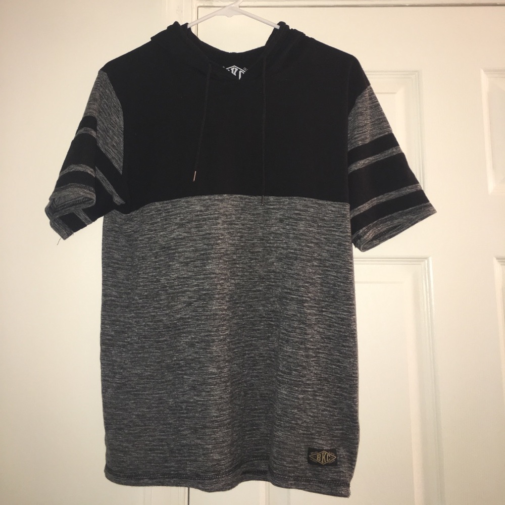 Men’s MFG BKC Co. medium black & gray hooded tee