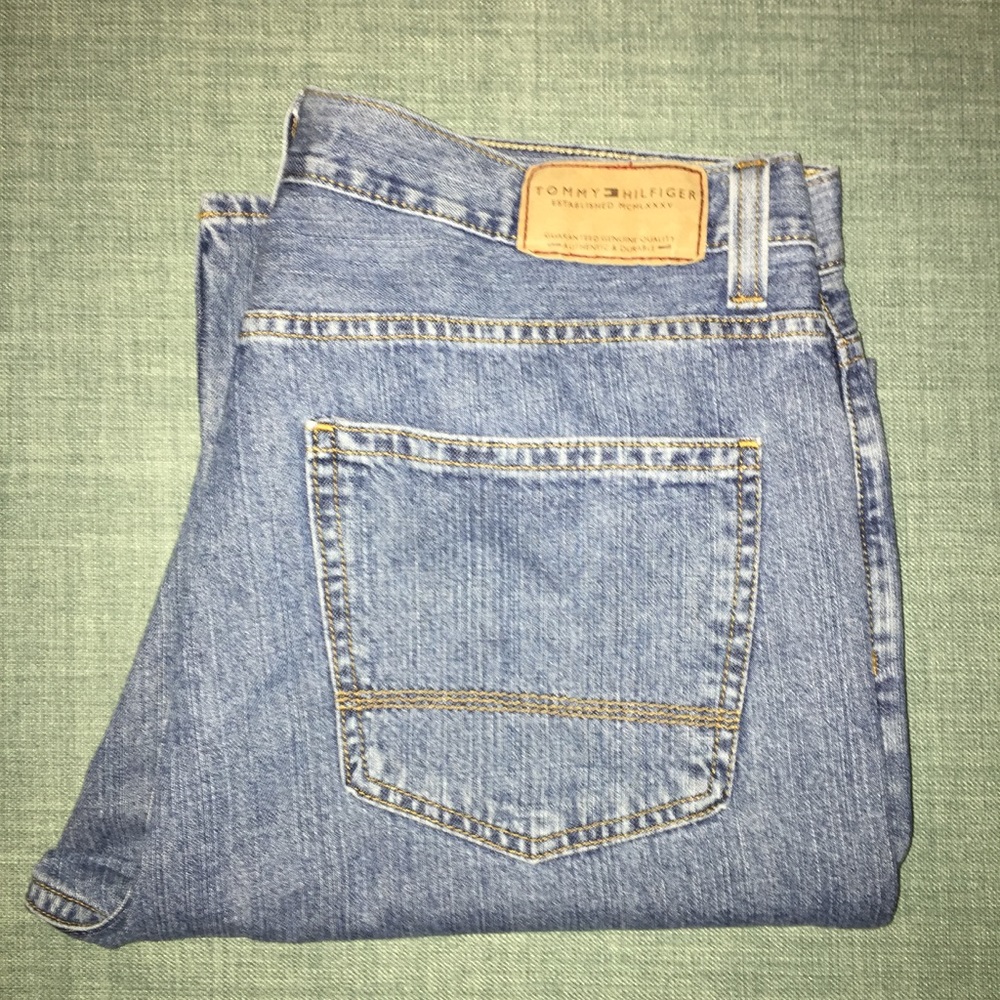 Tommy Hilfiger Denim Blue Jeans Relaxed Fit 36x32