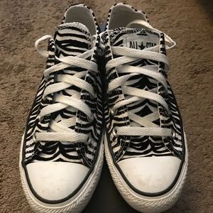 Women’s zebra print converse