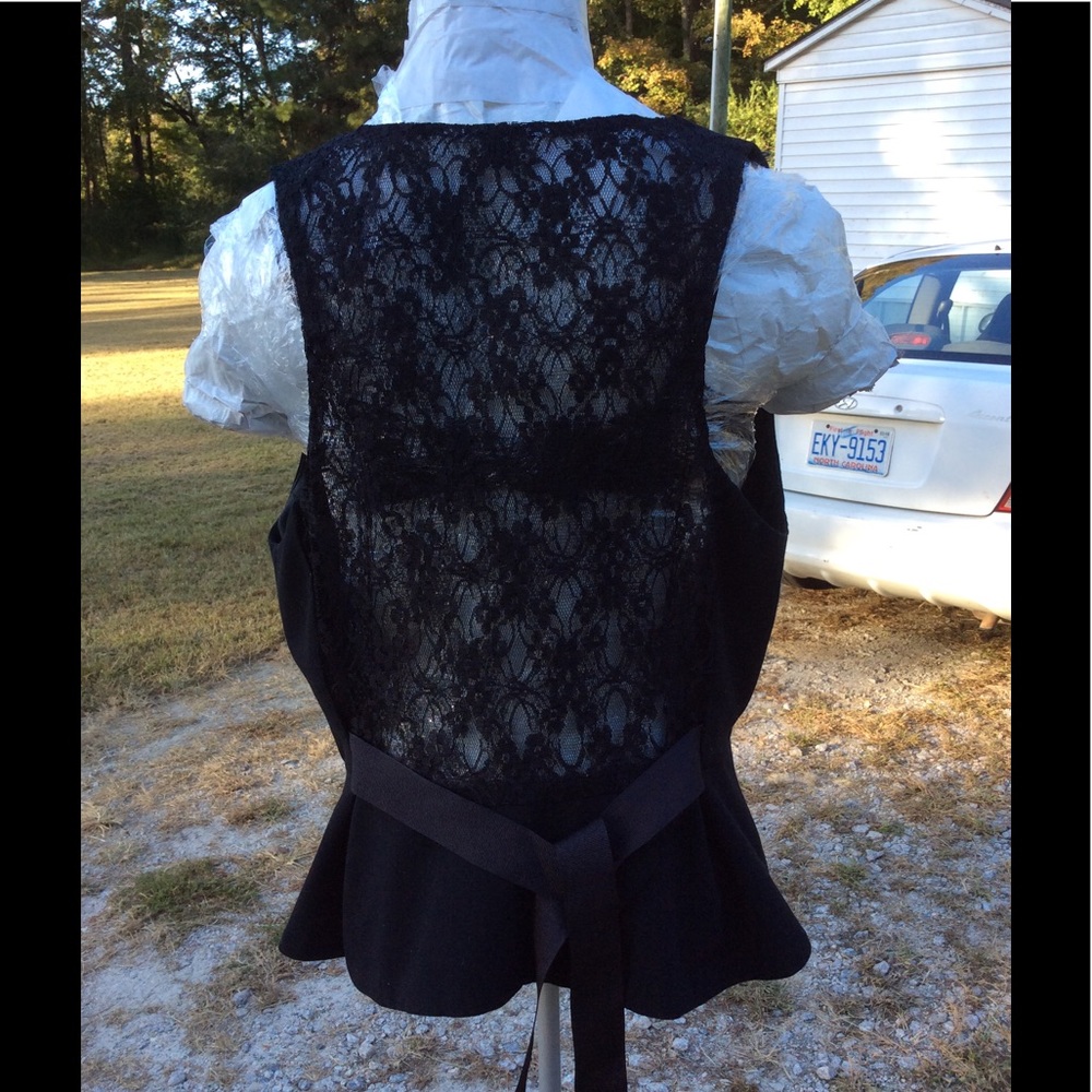 Candie's lace back vest