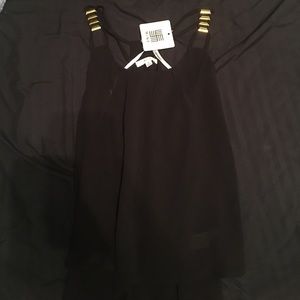 sheer black tank top