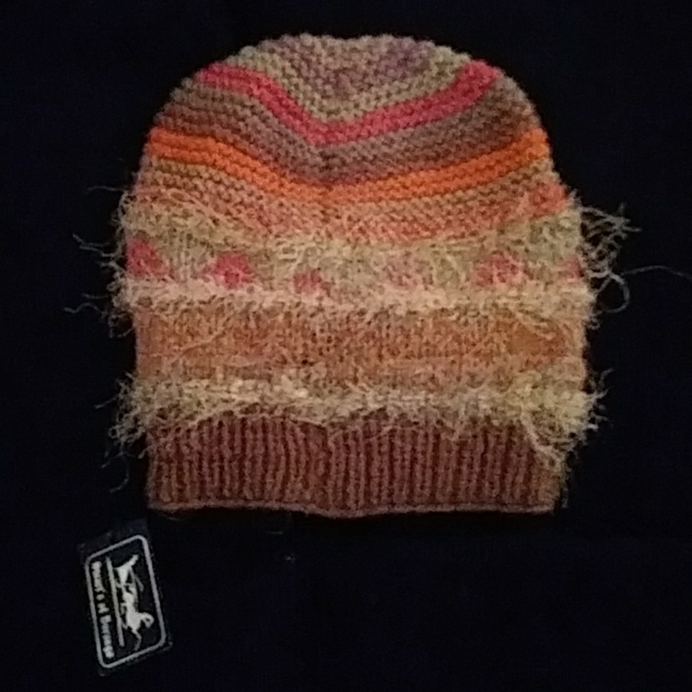 NEW Stuart's of Durango fairisle silk beanie hat