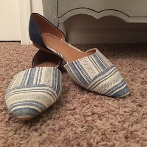 Tommy Hilfiger Navy Pattern Flats