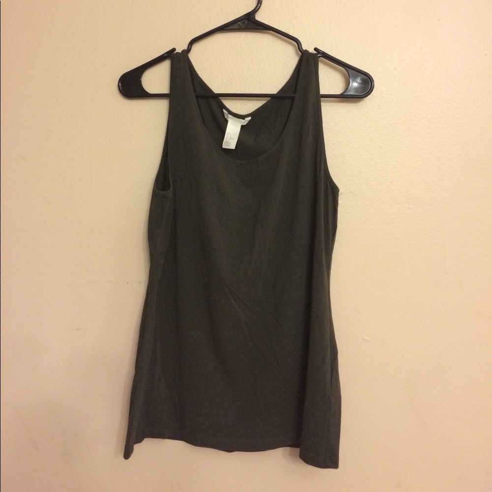 H&M Basic army green tight tank