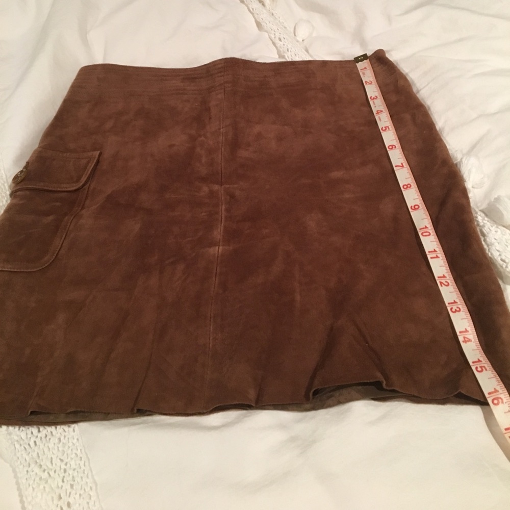 J.Crew Brown Suede Skirt