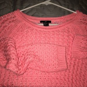 Pink knitted H&M sweater! Size S.