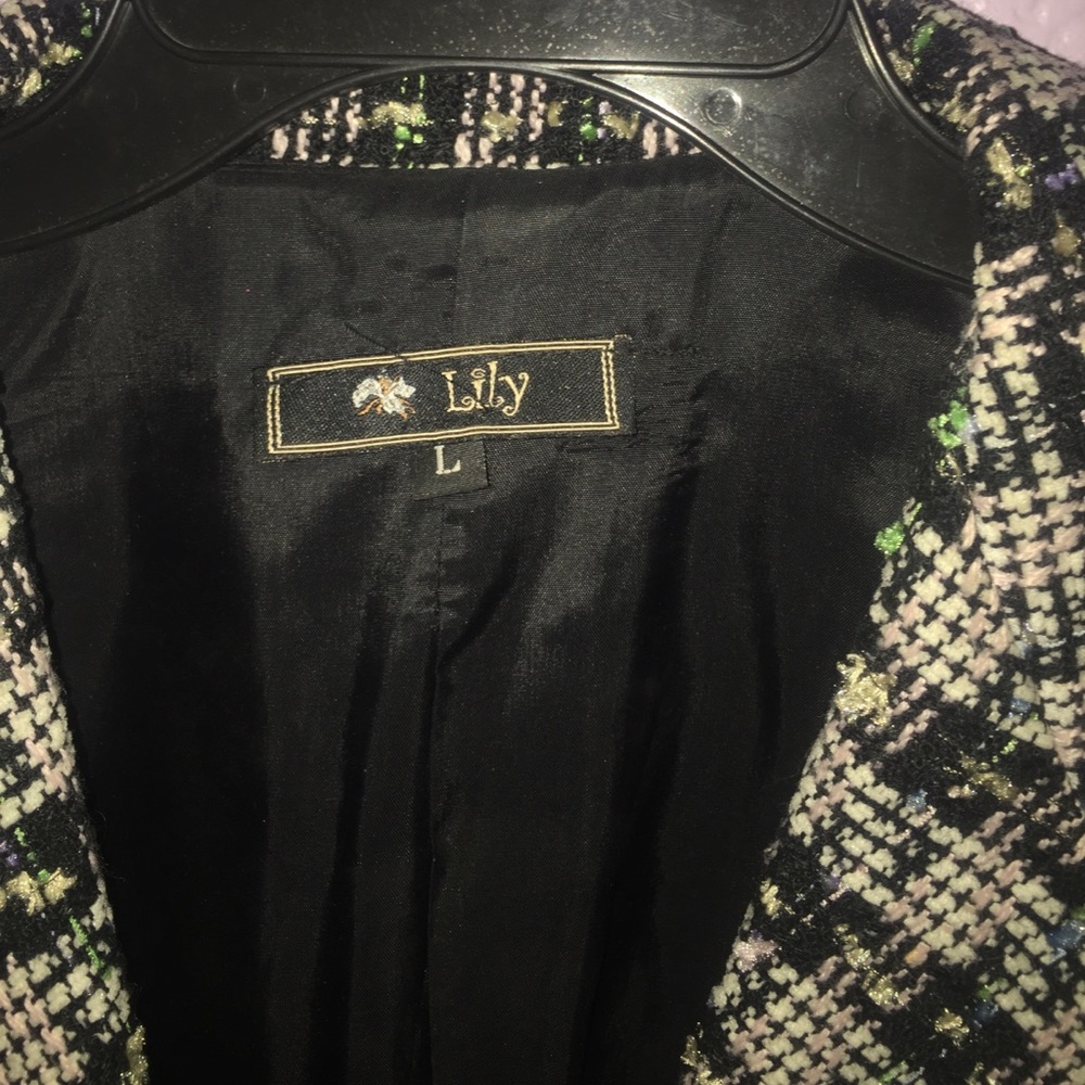 Tweed Lily Blazer with pink, blue & green flecks - Picture 2 of 5