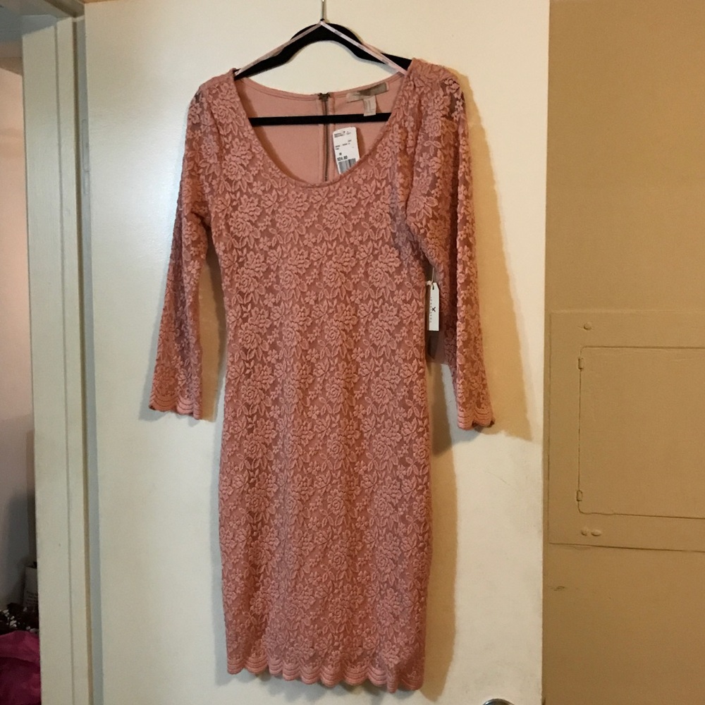 Blush Forever 21 Lace Flowery Dress