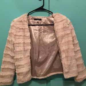 Faux fur cardigan/jacket