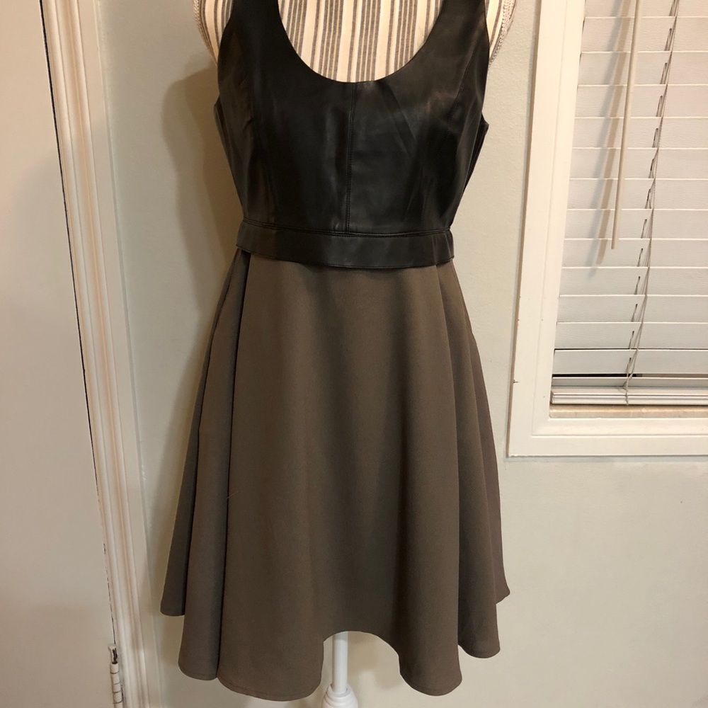 Faux Leather Dress (used)