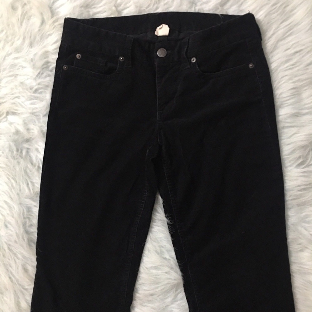 J Crew Black Favorite Fit Corduroy Pants Bootcut - image 2