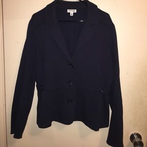 Short navy pea coat