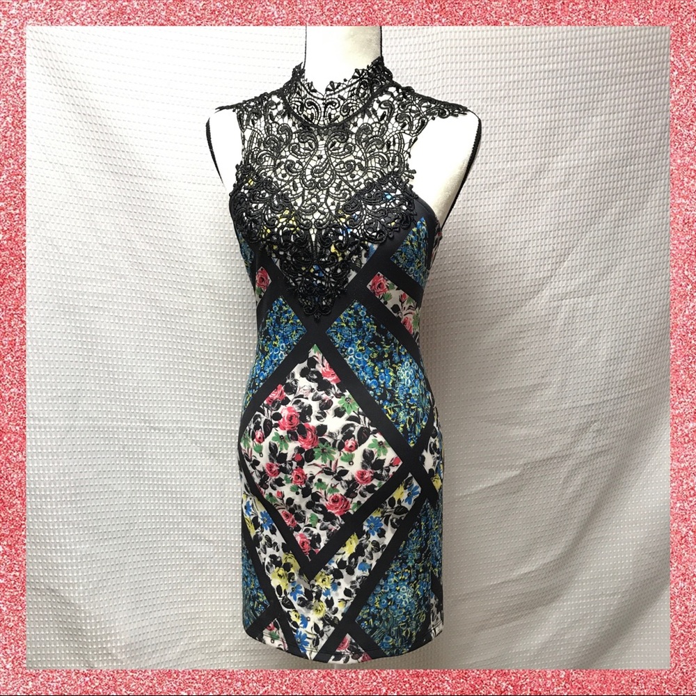 Women's Love Culture Lace and Floral dress