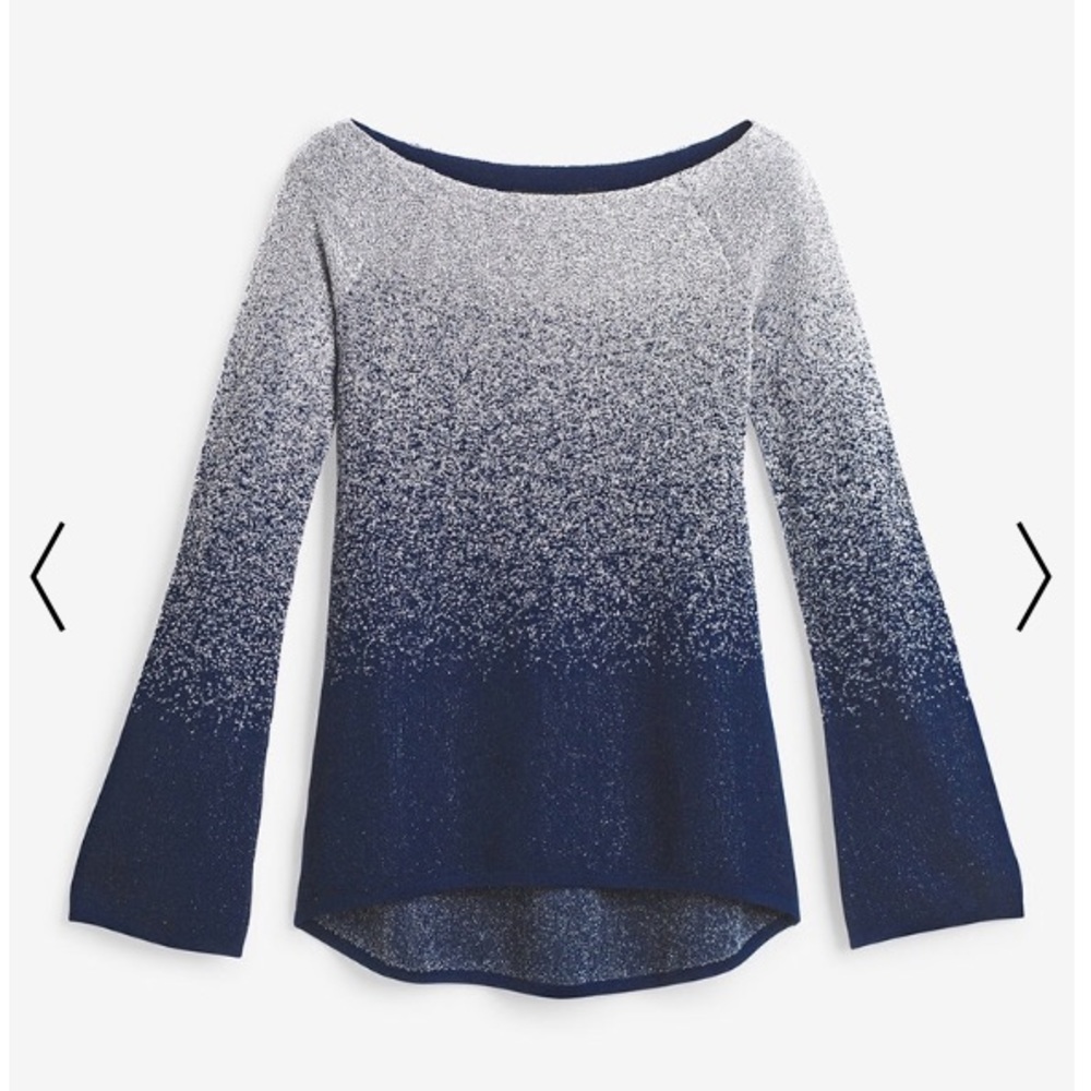 White House Black Market SHIMMER OMBRE SWEATER