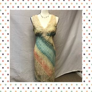 Juniors My Michelle Lace and Floral print dress