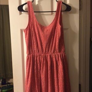 Peach Casual Dress